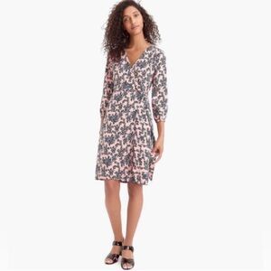 JCrew floral wrap dress